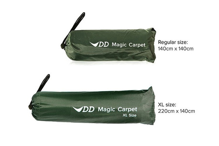 Mini płachta biwakowa - Tarp DD Magic Carpet XL 1.4x2.2 - DD Hammocks - Olive