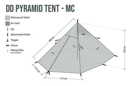 Namiot DD Pyramid Tent - MC