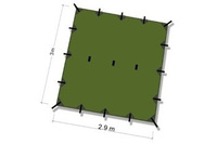 Płachta biwakowa - Tarp Superlight 3x2.9 - DD Hammocks - Olive