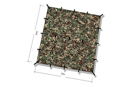 Płachta biwakowa - Tarp 3x3 - DD Hammocks - MC
