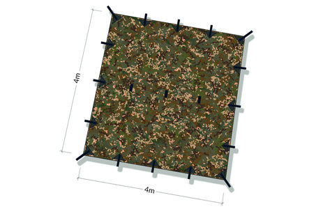Płachta biwakowa - Tarp 4x4 - DD Hammocks - MC