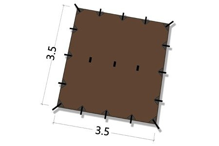 Tarp DD Hammocks 3.5x3.5 - Coyot Brown